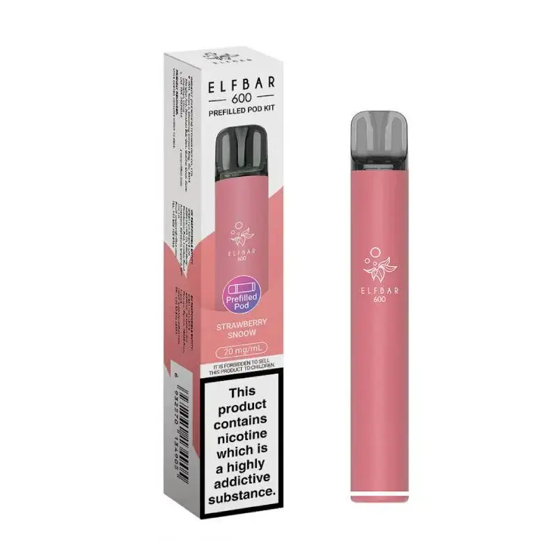 Strawberry Snoow Elf Bar 600 Prefilled Pod Kit